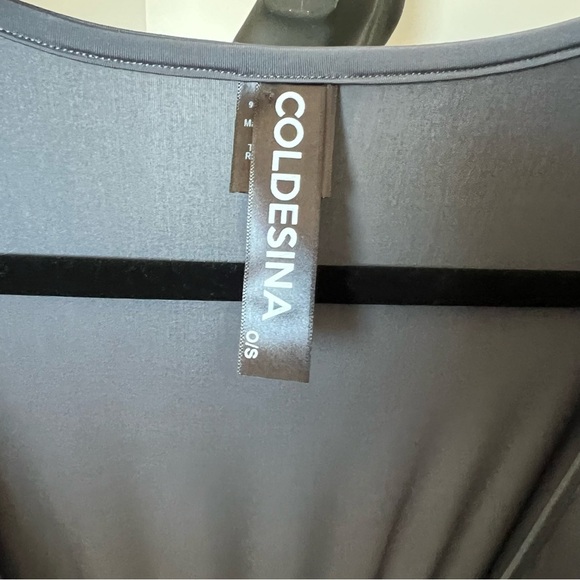 COLDESINA Gray Maxi Gown with Kimono Sleeves Kaftan | O/S - Picture 6 of 7